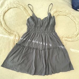 NWT SOFT BLUE TIERED COTTON DRESS